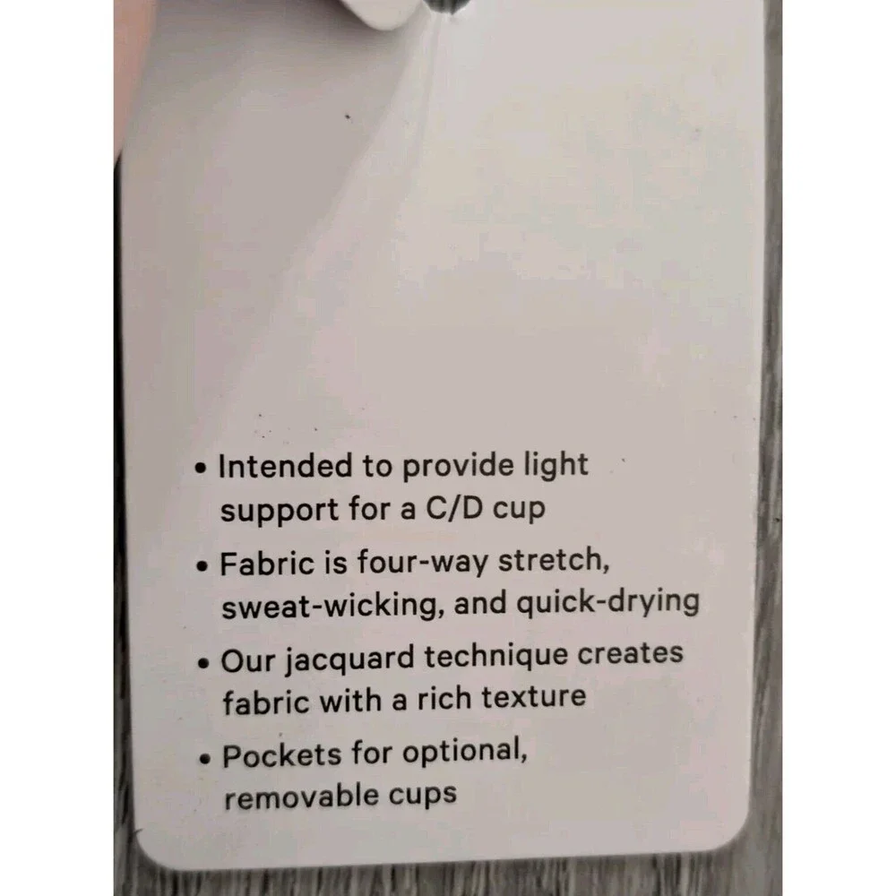 Lululemon Womens Bra Size 4 Free to Be Serene Longline Jaquard C/D NWT Ship Fast - Picture 8 of 15